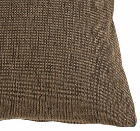 Almofada Poliéster Algodão Castanho 45 x 45 cm