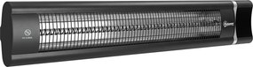 Outsunny Aquecedor Infravermelho Elétrico de Terraço 3000 W, Mural IP65, 9 Níveis, Temporizador 24 h, Preto | Aosom Portugal