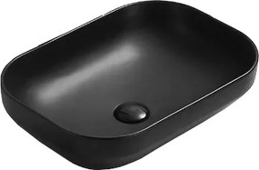 Mexen Daria lavatório de mesa 50 x 35 cm, preto mate - 21935085