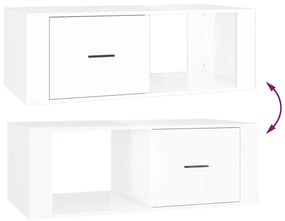 Mesa de centro 100x50,5x35cm derivados madeira branco brilhante
