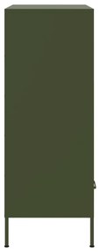 Móvel alto 68x39x101,5 cm aço verde azeitona