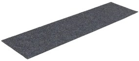 Tapetes escada adesivos retangular 15pcs 76x20cm cinzento-claro