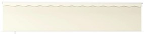 Toldo retrátil manual com estore 6x3 m cor creme