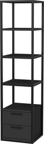 Estante Robbins – Preto Antracite – 39x39x160 cm