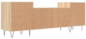 Móvel de TV 160x35x55 cm derivados de madeira carvalho sonoma