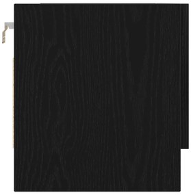 Guarda-roupa vidaXL Carvalho Preto 70x32,5x35 cm em Madeira de Engenha