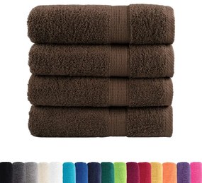 Toalhas de mãos premium SOLUND 4pcs 50x100 cm 600 gsm castanho