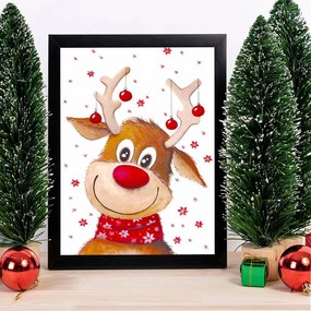 Quadro Decorativo em MDF SC7436501193140 – Multicolor – 24 x 29 cm