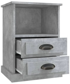 Mesa de Cabeceira Vinta - Cinzento Cimento - Design Vintage
