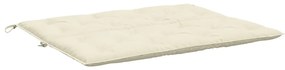 Almofadão p/ banco de jardim tecido oxford branco nata