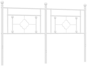 Cabeceira de cama 160 cm metal branco