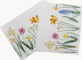 Toalhas de rosto em linho Early Flowers, conjunto de 2