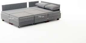 Sofá-Cama de Canto Fly – Azul – 210x70x280 cm
