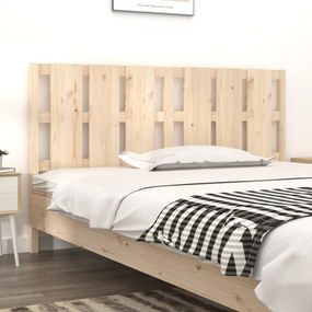 Cabeceira de cama 185,5x4x100 cm madeira de pinho maciça