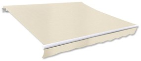 Lona de toldo, parte superior, em creme 6 x 3 m