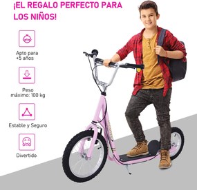 Trotinete para Crianças acima de 5 anos Scooter de 2 Rodas Grandes com