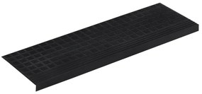 Tapetes para degraus de escada 10 pcs 25x75 cm borracha