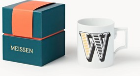 Westwing x MEISSEN, Caneca artesanal com motivo decorativo Initials