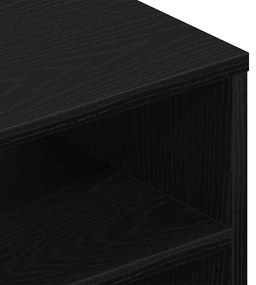 Prateleira montada na parede vidaXL Carvalho Preto 140x41x75 cm Madeir