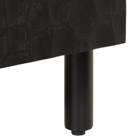 Móvel de TV 105x33x46 cm madeira de mangueira maciça preto