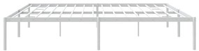 Estrutura de cama 183x213 cm metal branco