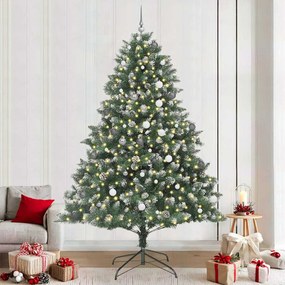 vidaXL Árvore de Natal Artificial Verde 240 cm PVC