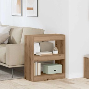 vidaXL Gabinete de Livros carvalho artisiano 60 x 30 x 72 cm