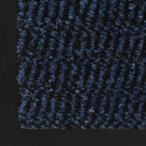 Tapete controlo pó retangular tufado 2pcs 60x90cm azul