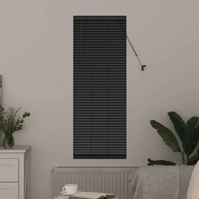 Persiana de Janela com cortinas Outros Manual Preto 80 x 130 cm Alumín