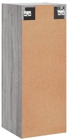 Armário de parede 34,5x34x90 cm cinzento sonoma