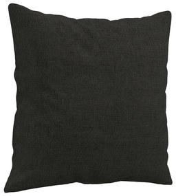 Sofá 2 lugares + almofadas decorativas 120 cm tecido preto