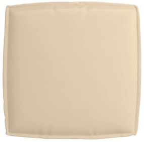 Almofada de Palete para Assento Bege 60x60x12 cm Tecido Oxford