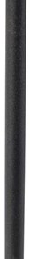 CAndeeiro de mesa preto abajur veludo castanho 25cm ajustável - PARTE Moderno