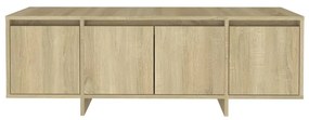 Móvel p/ TV 120x30x40,5 cm derivados de madeira carvalho sonoma