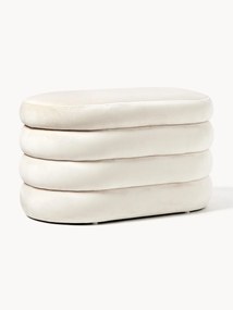 Banco pequeno estofado em veludo com arrumação Alto