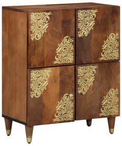 vidaXL Buffet Castanho mel Madeira de acácia maciça 60 x 33 x 75 cm