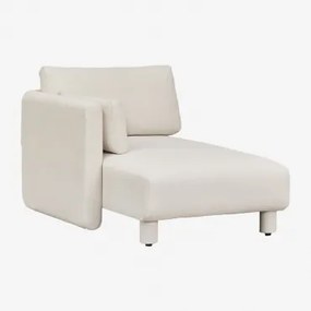 Módulo Chaise Longue Esquerdo Para Sofá Modular Em Tecido Artemisa Bouclé Bouclé Creme Bege - Sklum