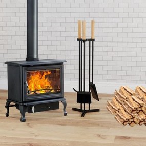 Mesa de centro estilo fazenda, quadrada, 78 cm, com prateleira de armazenamento, branca