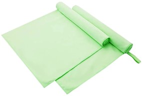 vidaXL Toalhas Esportivas 2 pcs Verde 180 x 90 cm