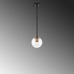 Candeeiro de Teto Akkas – Preto – 15 x 15 x 61 cm