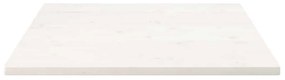 Tampo de mesa quadrado 80x80x2,5 cm pinho maciço branco