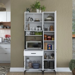 Armário Multiusos JE121 – Branco – 100x198,6x40 cm