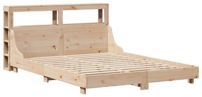 Cama sem colchão 150x200 cm madeira de pinho maciça
