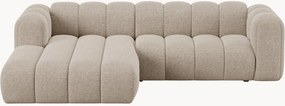 Sofá de canto modular em chenille Lupine (3 lugares)