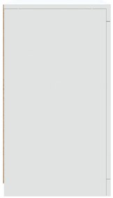 Aparador com luzes LED 202x37x67 cm branco