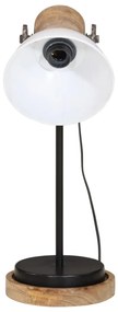 Candeeiro de secretária 25 W 17x17x50 cm E27 branco