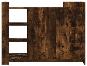 Aparador 100x35x75 cm derivados de madeira carvalho fumado