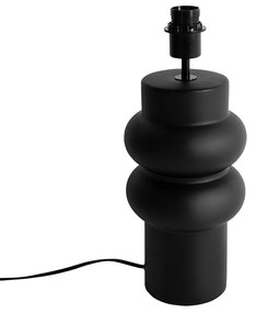 Candeeiro de mesa design preto cerâmica 17cm sem abajur - Alisia Design