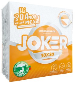 Guardanapo Joker 1 Folha 30X30cm Pack 60