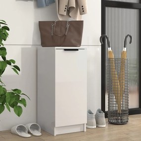 vidaXL Sapateira 30x35x70 cm derivados de madeira branco brilhante
